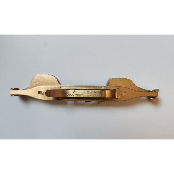 Vintage Gold Toned Tie Clips - Picture 4 of 9